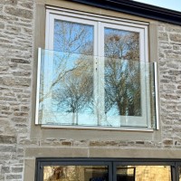 Frameless Juliet Balcony - Canterbury